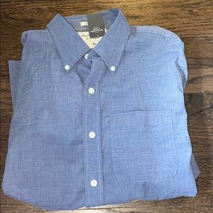 Men’s XL Muscle button down long sleeve blue shirt